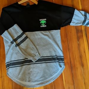 Weird vibes crew hoodie
